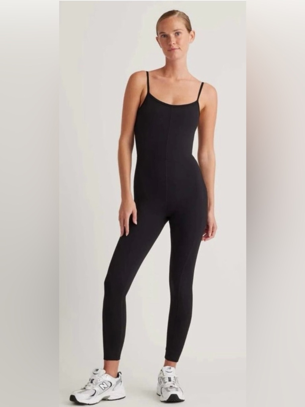 Quince Black Ultra-Form Jumpsuit Size Medium
